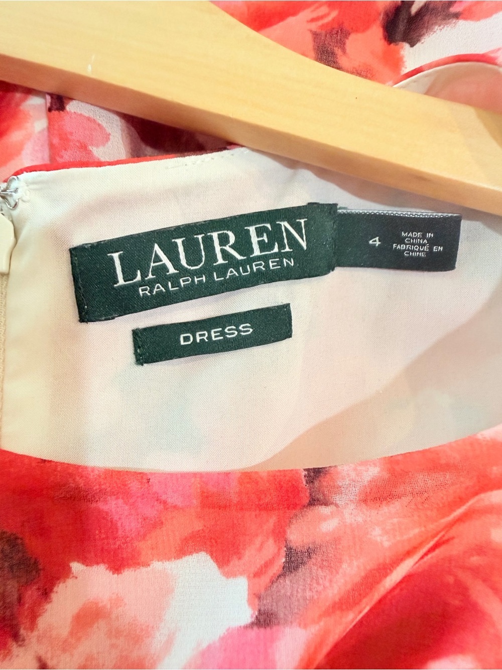 LAUREN Ralph Lauren Vibrant Floral Ruched Sleeveless Midi Dress Women’s Size 4 - Picture 11 of 13
